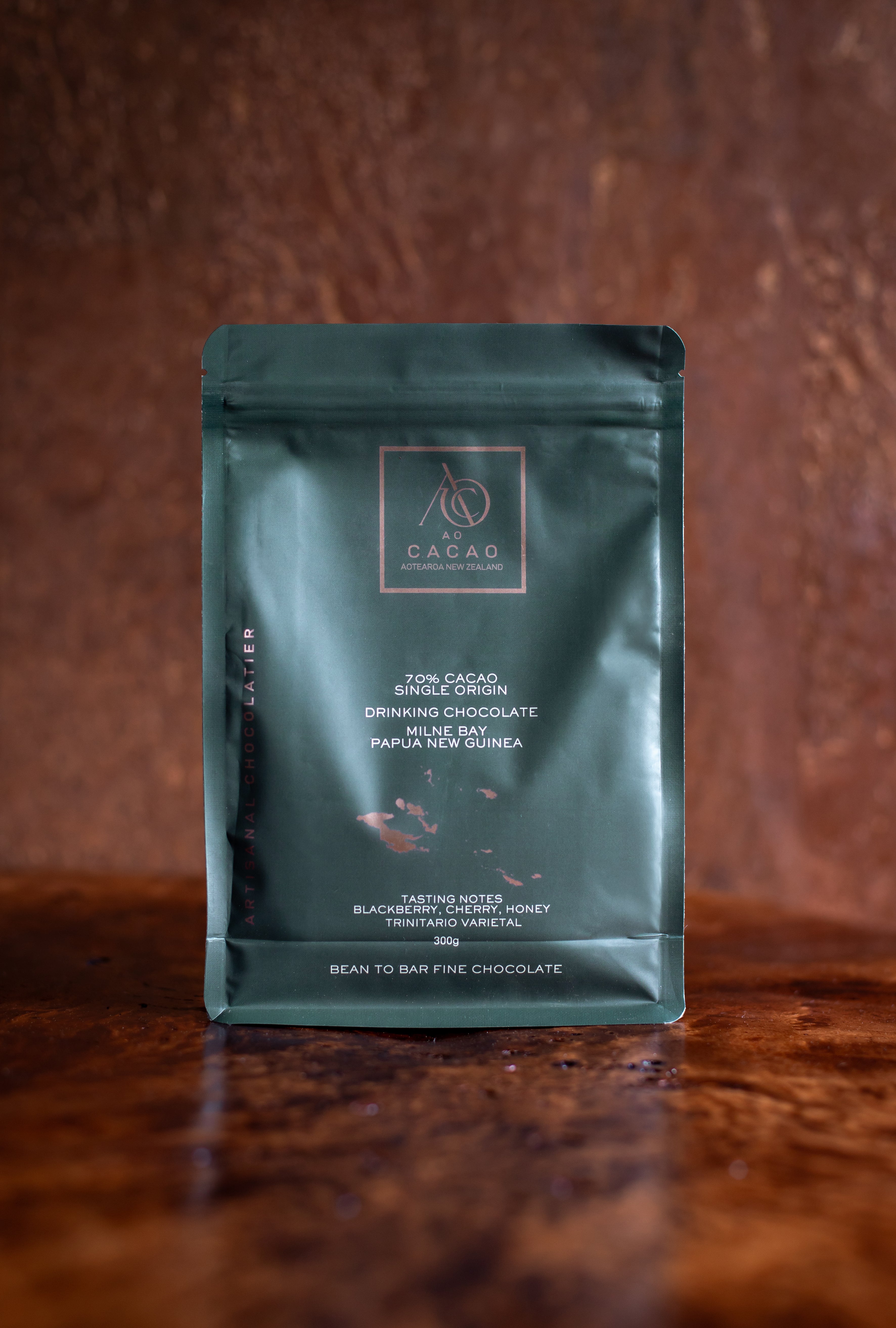 70% Single Origin Drinking Chocolate Milne Bay, Papua New Guinea