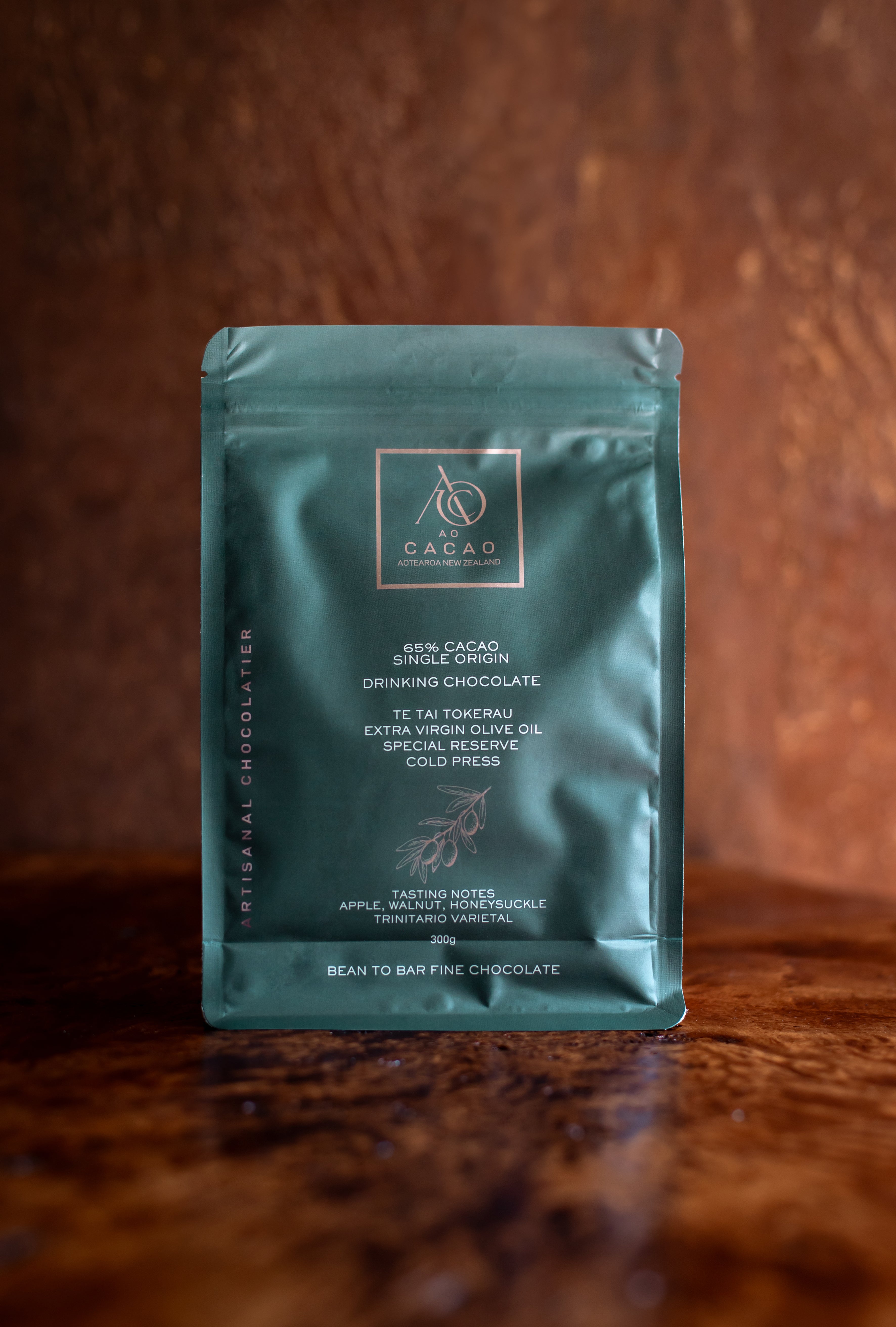 65% Te Tai Tokerau Cold Press Extra Virgin Olive Oil Drinking Chocolate