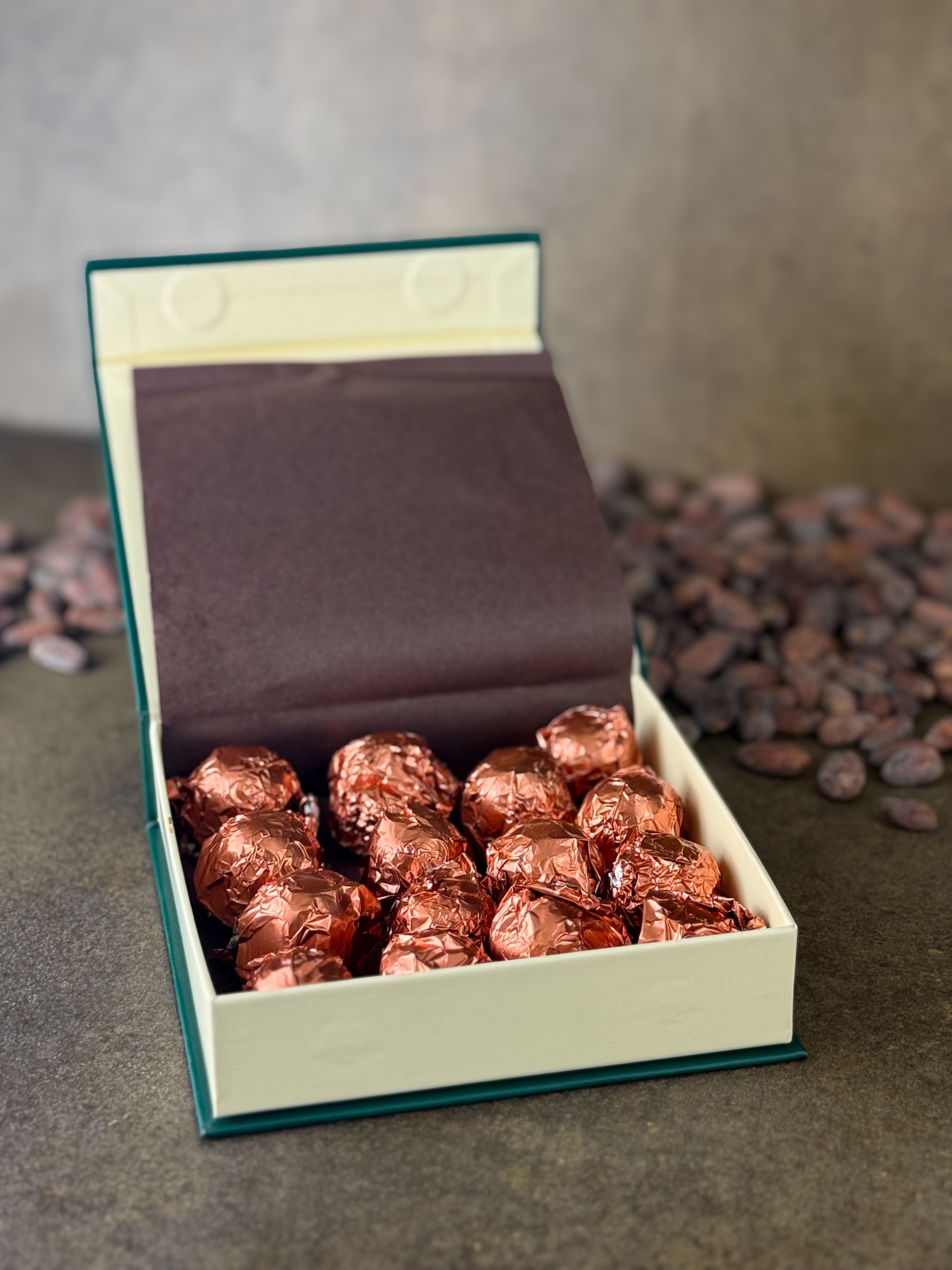 Salted Caramel Hazelnut Milk Chocolate Pralines 16 piece box PRE ORDER