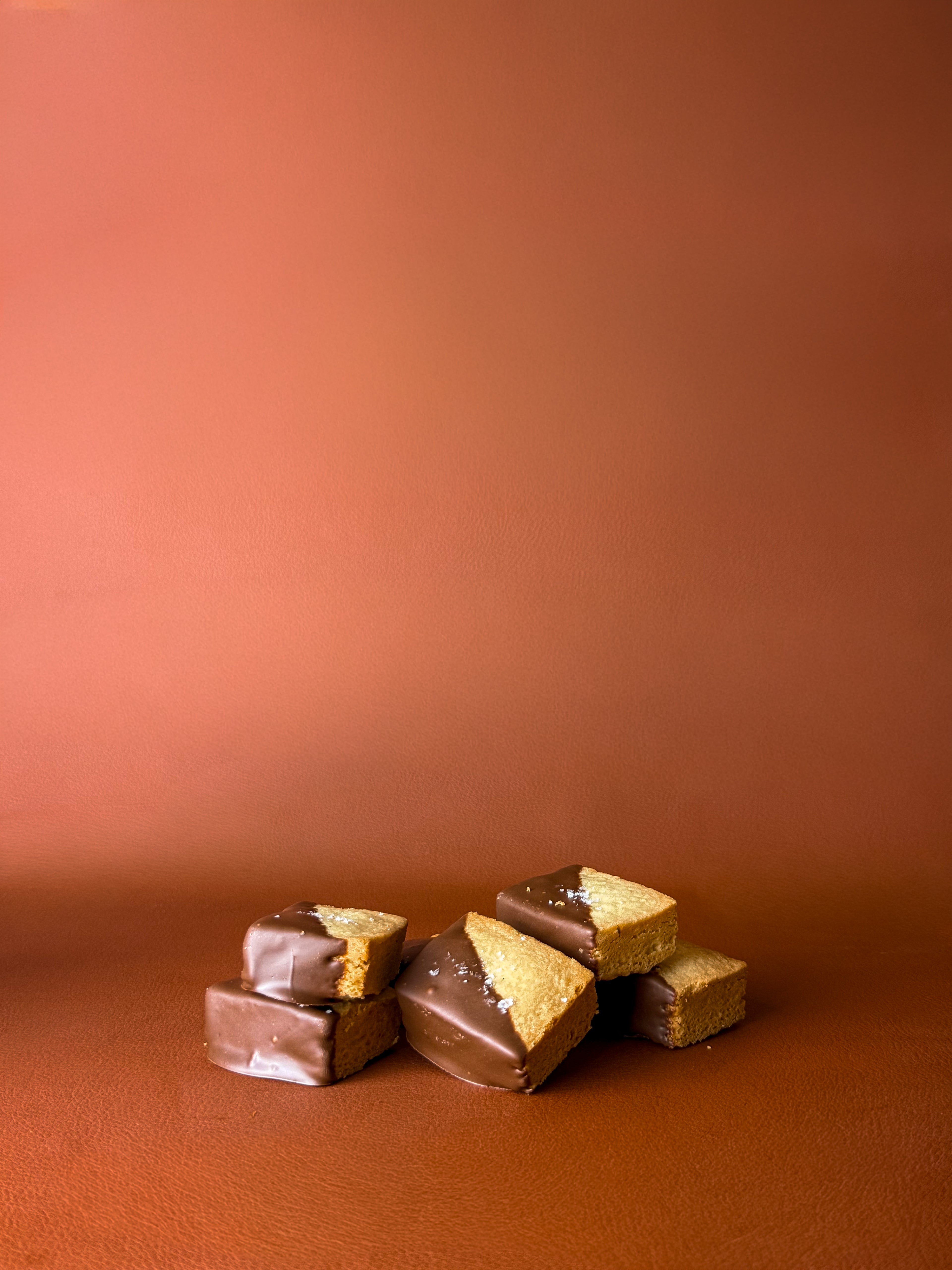 Rich Buttery Shortbread with Single Origin Chocolate & Sea Salt