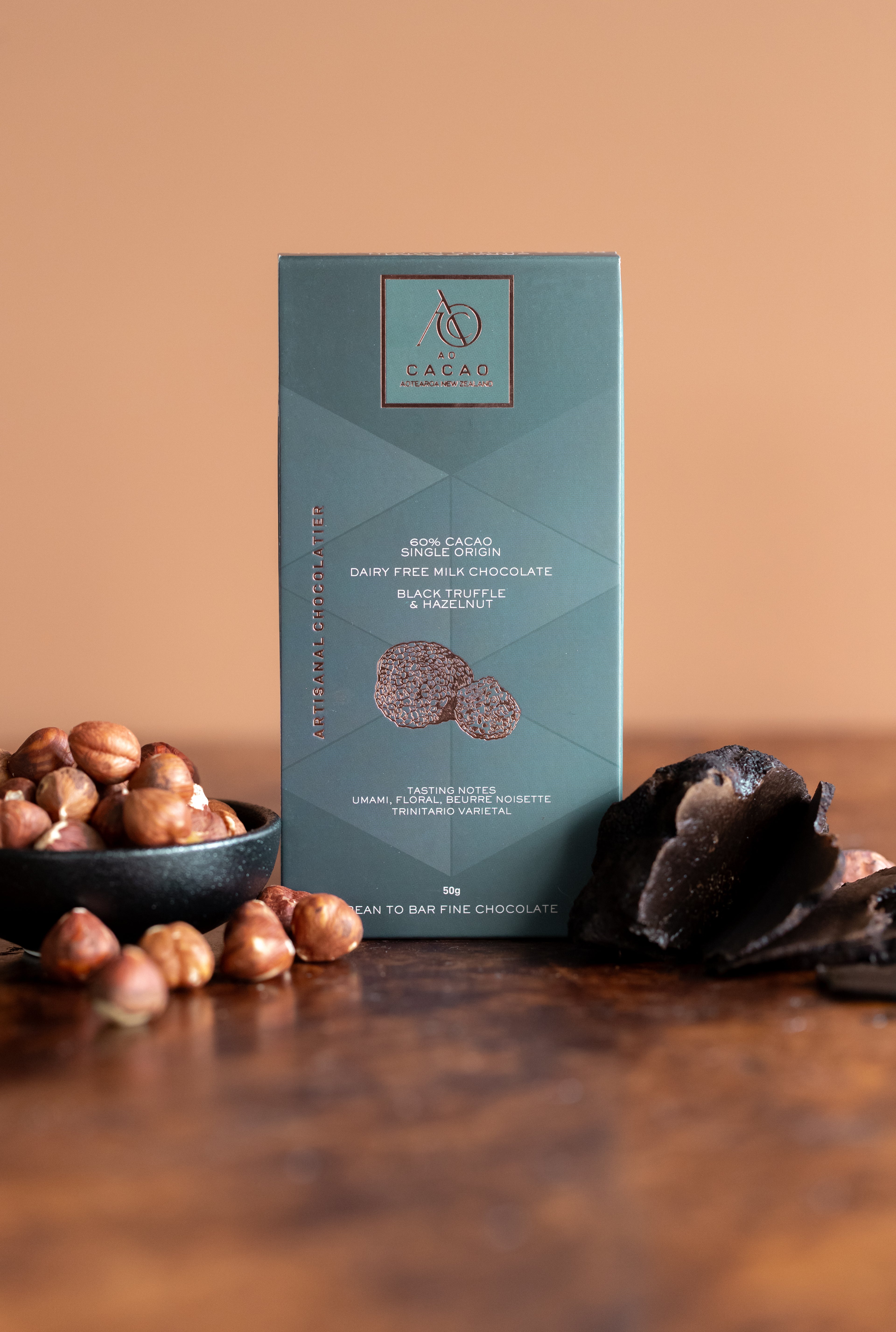 60% Black truffle Hazelnut Chocolate