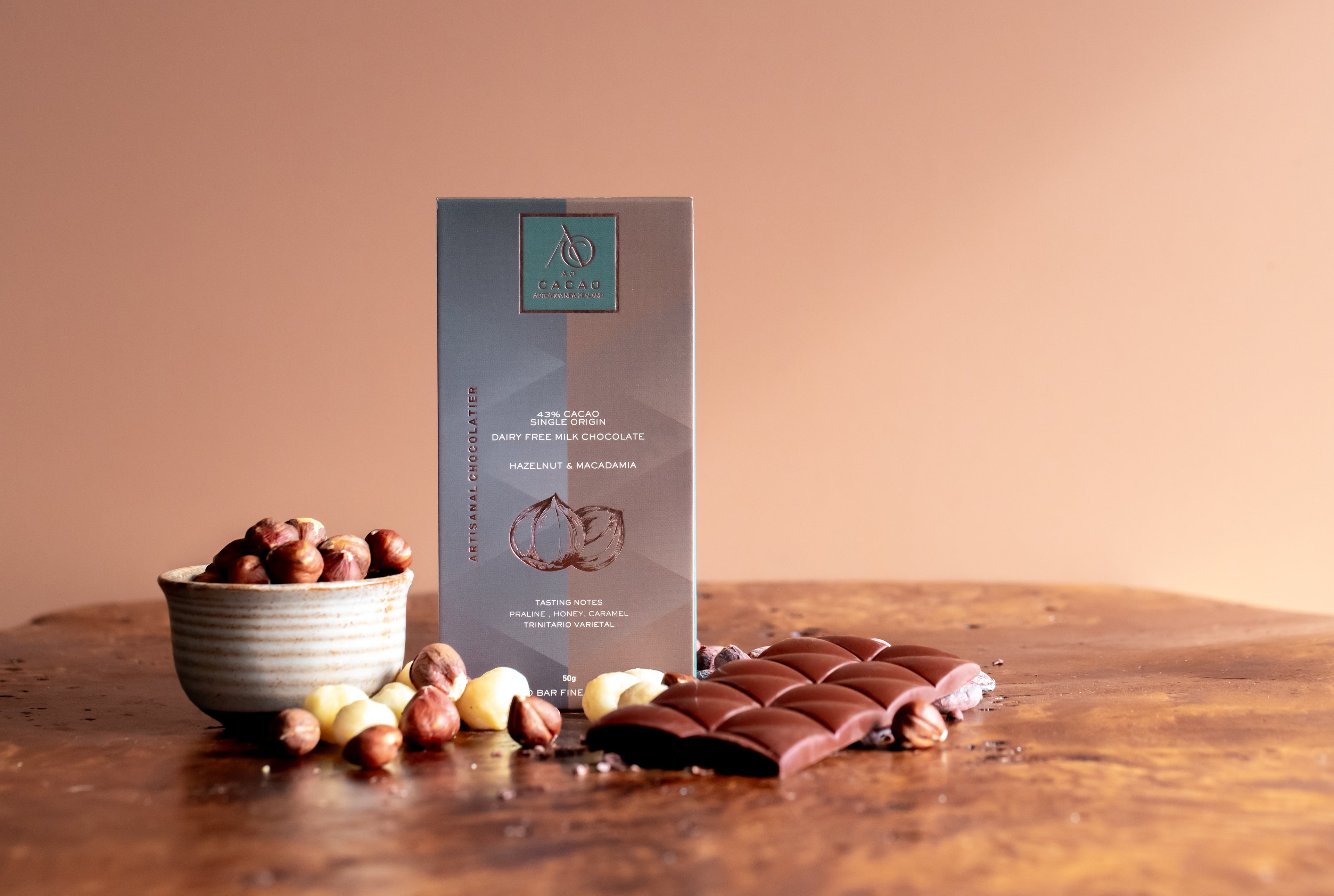 43% Hazelnut & Macadamia Chocolate